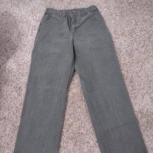 Carhartt Men's Original Dungaree Fit Work Pants- Dark Green- 30x34